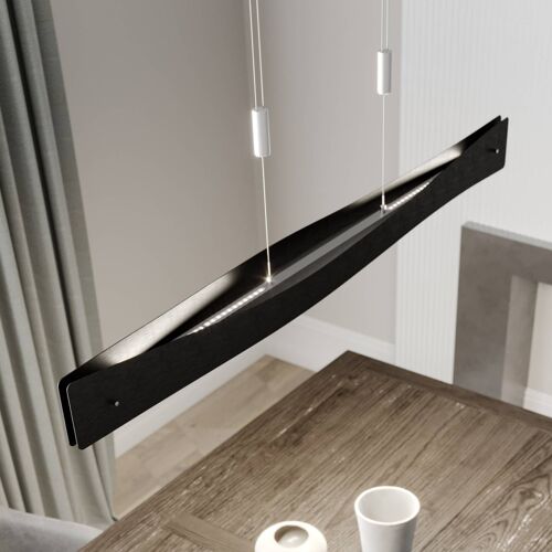 Lucande Lian Suspension Led, Noir, Aluminium