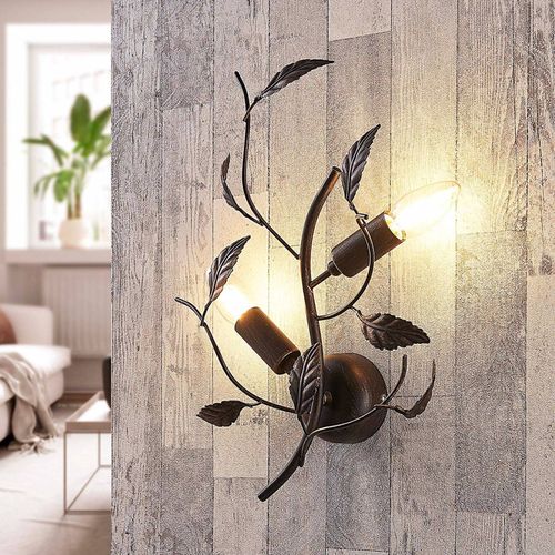 Applique Yos En Métal Décoré De Feuilles