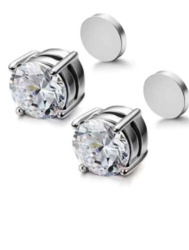 Boucles D'oreilles À Clip Magnétiques Style Élégant Sans Perçage Pour Tous