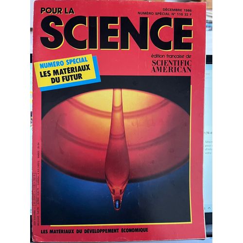 Pour La Science Magazine 12/1986 Matériaux Du Futur