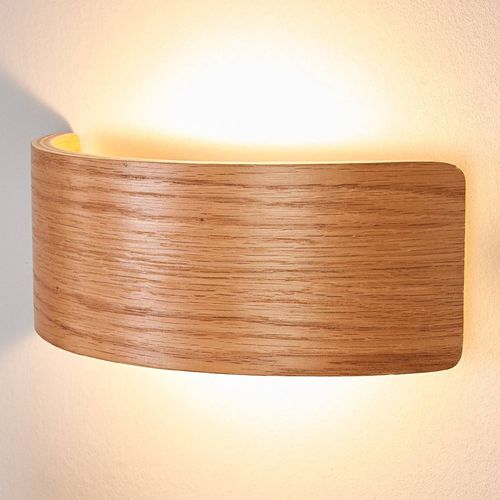 Applique Murale Led Bois Rafailia, Aspect Naturel