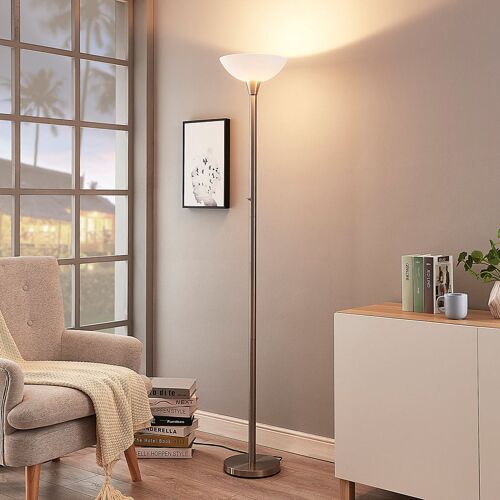 Lampadaire Indirect Ignacia, Couleur Nickel