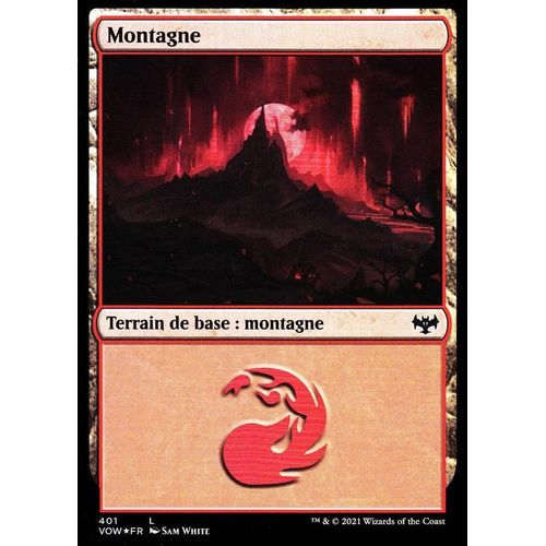 Montagne - Foil - Magic - Innistrad : Noce Écarlate - Deck Bundle - C - 401