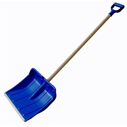 Poussoir à neige polypro 490 x 370 cm manche poignée plastique, outil pour le déneigement