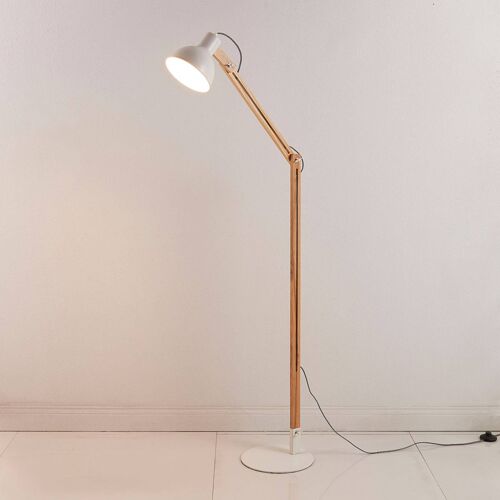 Lampadaire Shivanja En Bois Et En Métal