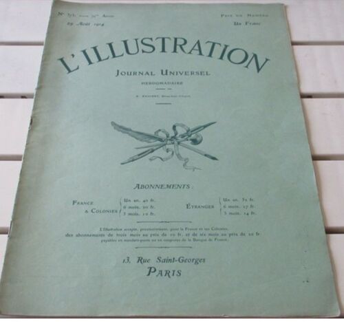L'illustration N°3731 Du 29/8/1914-Entrée À Bruxelles De L'armée Allemande-La Cavalerie Française En Belgique- Armée Britannique En France- Invasion Allemande En Belgique- Funérailles De Pie X- Etc...