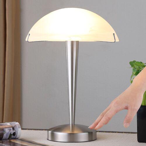 Jolie Lampe À Poser Viola, Nickel Mat