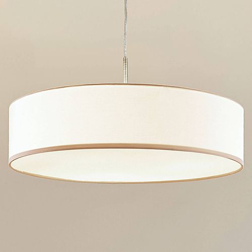 Suspension Led Sebastin En Tissu De Couleur Crème