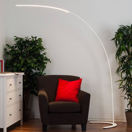 Lampadaire Led Minimaliste Danua En Blanc