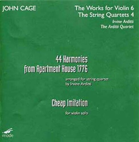 Cage Edition Vol. 33 : Oeuvres Pour Violon Vol. 6 : 44 Harmonies From Apartment House 1776, Cheap Imitation Pour Violon