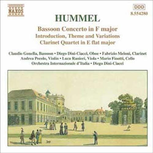 Concertos Pour Basson, Quat. Pour Clarinette Gonella