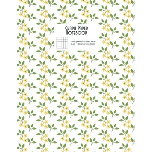 Graph Paper Notebook - 120 Pages 8.5 X 11 Inch: Grid Paper Notebook, Grid Paper For Math Science, Engineering, Architects, Artists, Students| Quad Ruled 5x5 - Vol 74
