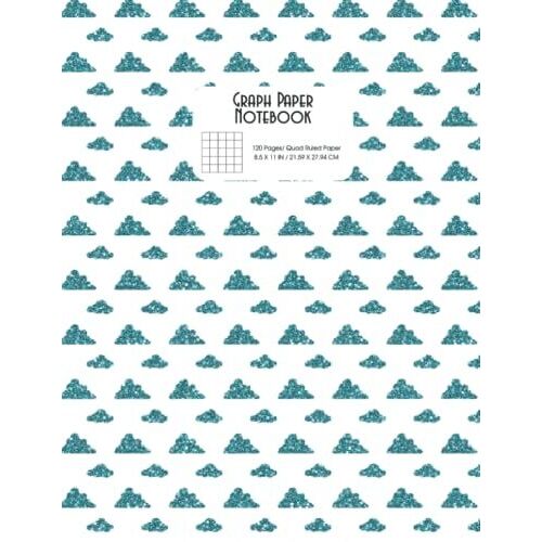 Graph Paper Notebook - 120 Pages 8.5 X 11 Inch: Grid Paper Notebook, Grid Paper For Math Science, Engineering, Architects, Artists, Students| Quad Ruled 5x5 - Vol 89