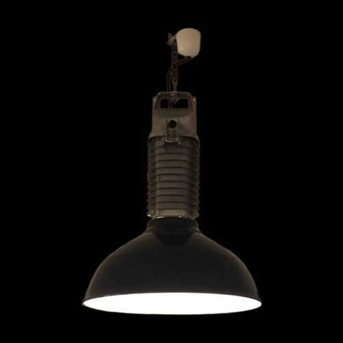 Grande Lampe Industrielle Noire Philips Noir