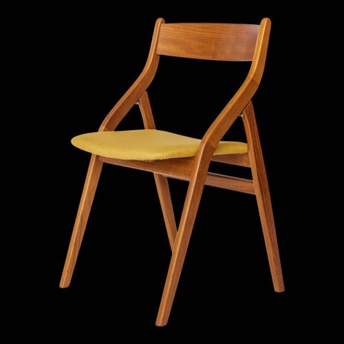 1 Des 2 Chaises Pliantes Dyrlund Denmark Annes 1960 Teck Style Moderne Du Milieu Du Sicle Marron