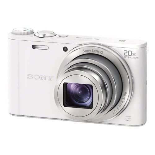 Sony Cyber-shot DSC-WX350 - Appareil photo numérique - compact - 18.2 MP - 20x zoom optique - Wi-Fi, NFC - blanc