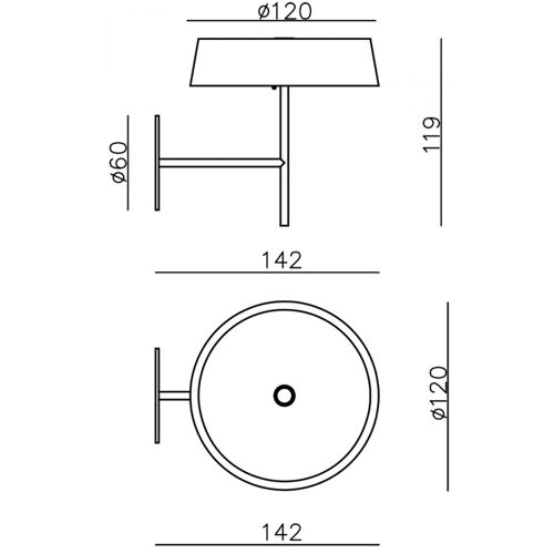 Applique Led Miram À Batterie, Dimmable, Jaune
