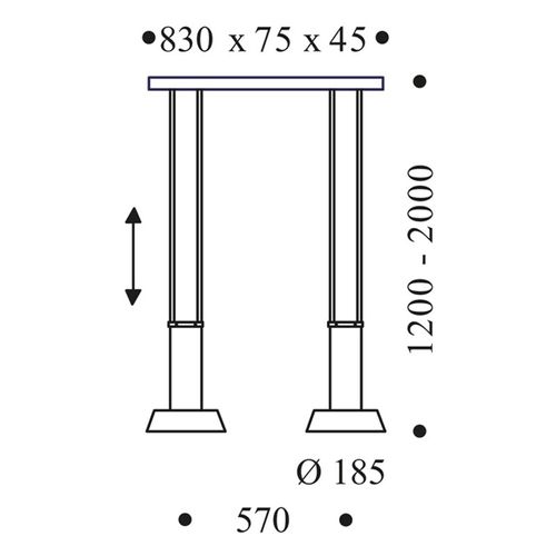 Oligo Glance Suspension Led 2 Lampes Noire