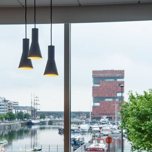 Slv Phelia Suspension Noire/Dorée, Ø 13 Cm