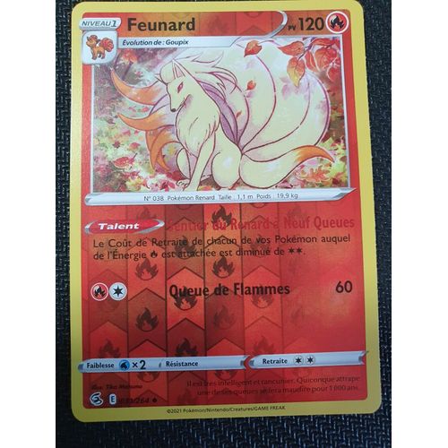 Pokemon Feunard Reverse 031 / 264 Poing De Fusion Eb08