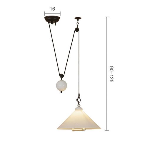 Menzel Provence La Maison Suspension Opale Ø 39 Cm