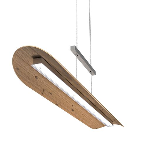 Suspension Led Colombia Xl, Chêne Noueux Naturel