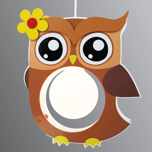 Suspension Marron Erna En Forme De Hibou