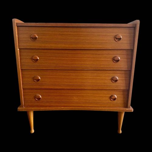 Commode 4 Tiroirs Annes 60 Bois