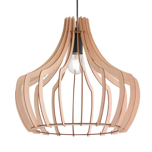 Suspension En Bois Wood Avec Design À Lamelles
