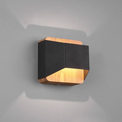 Applique Led Arino, Noire, Largeur 12,2 Cm