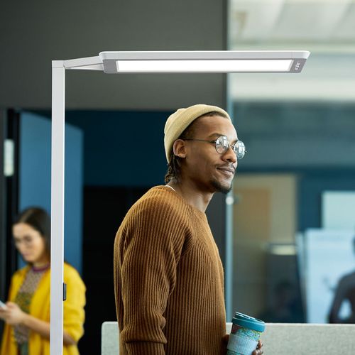 Lampadaire Led Yara.Single 4 000 K, Bt, Pir, Blanc