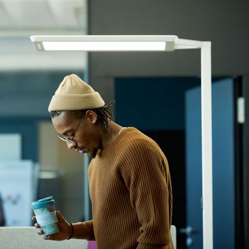 Lampadaire Led Yara.Single 4 000 K, Bt, Ltx, Blanc