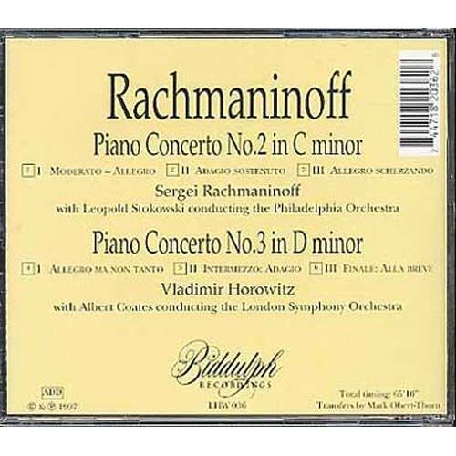 Concertos Pour Piano Nos. 2 & 3 Rachmaninov
