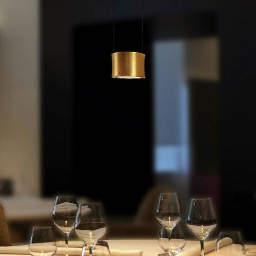 Bankamp Impulse Suspension Led À 1 Lampe Dorée