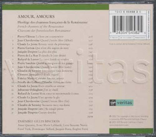Amour, Amours : Florilège Des Chansons Françaises De La Renaissance