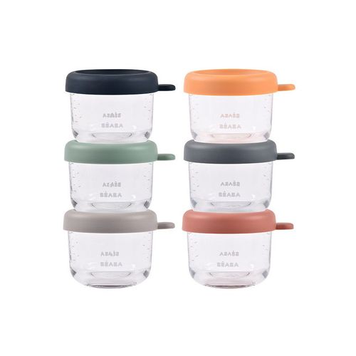 Set De 6 Petits Pots En Verre 150 Ml Sunrise Color - Transparent