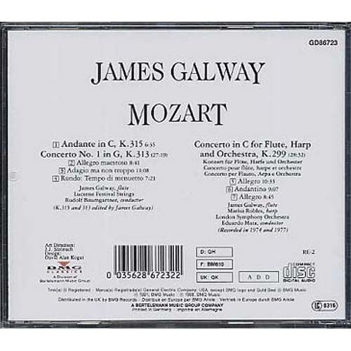 Concertos Pour Flûte & Harpe, Concertos Pour Flûte, Andante Galway