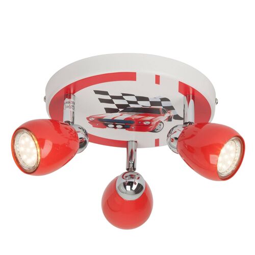Plafonnier Led Racing À 3 Lampes