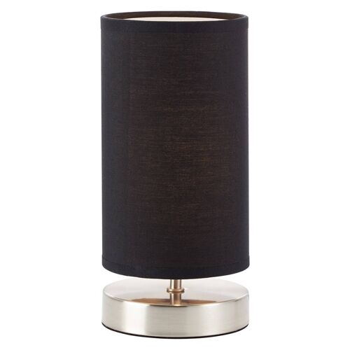 Lampe À Poser Clarie Avec Abat-Jour Textile Noir