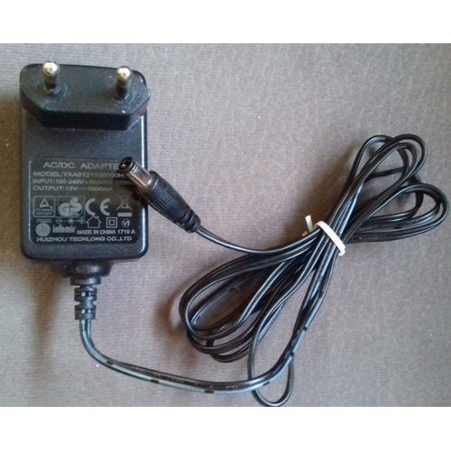 Adaptateur chargeur alimentation secteur ac/dc 100-240v 50 60hz 350 ma 12v 1000ma