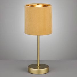 Lampe À Poser Aura Socle Doré Abat-Jour Jaune/Doré