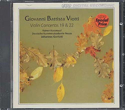 Concertos Pour Violon Nos. 19 & 22 Kussmaul, Violon