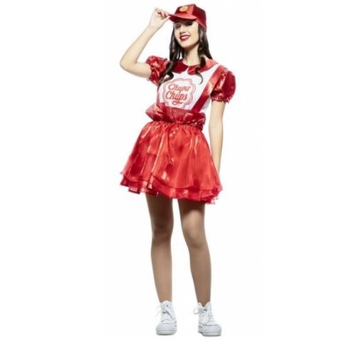 Déguisement Robe Chupa Chups Rouge Femme
