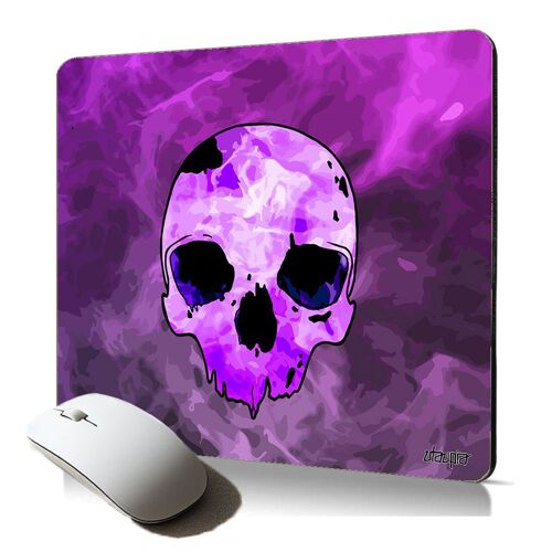 tapis de souris souple tete de mort crane pour les professionnel au bureau squelette pour PC made in France