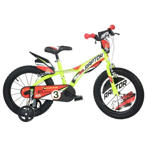 Dino Bikes Vélo Pour Enfants Raptor Jaune Fluorescent 16""