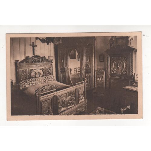 Carte Postale Caurel Atelier Saint Gwénolé Musée Art Breton Lit Chambre Bretonne Cote Du Nord Cote D Armor Bretagne