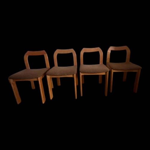 4 Chaises Marrons Bois