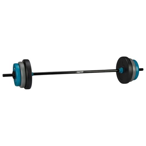 Avento Ensemble D'haltère Réglable 20 Kg Noir, Bleu Et Gris