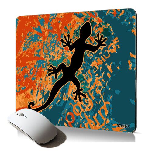 tapis de souris souple salamandre animal symbole bureau pour gamer motif colore anphibien lezard street art mousepad