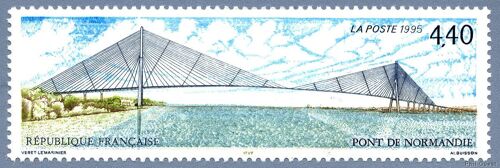 Inauguration Du Pont De Normandie Année 1995 N° 2923 Yvert Et Tellier Luxe
